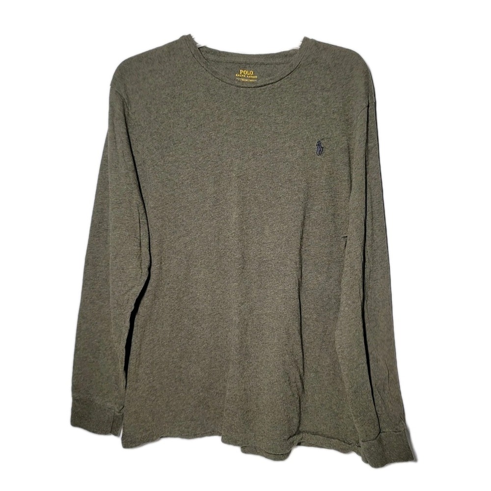 Polo Ralph Lauren Mens Size XLarge Long Sleeve‎ T-Shirt Cotton Casual Green